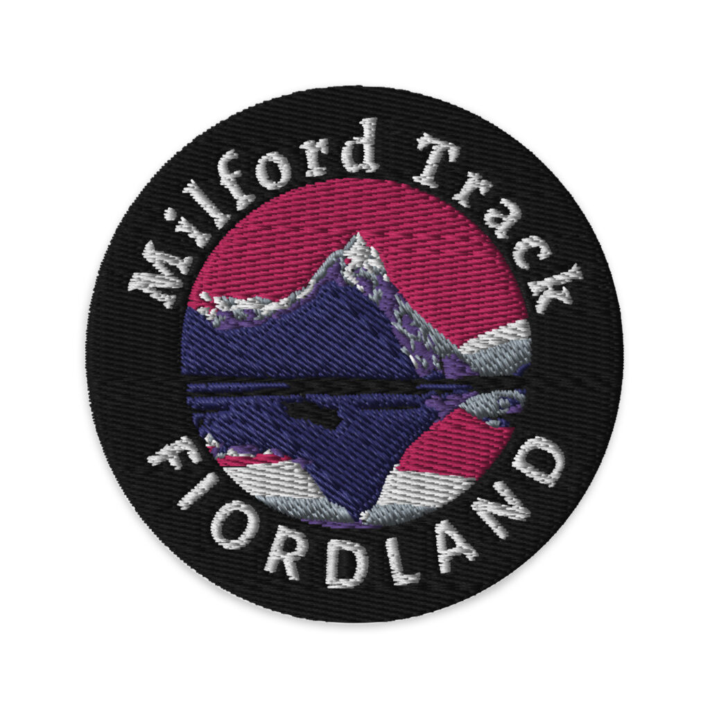 Milford Track, New Zealand embroidered patch